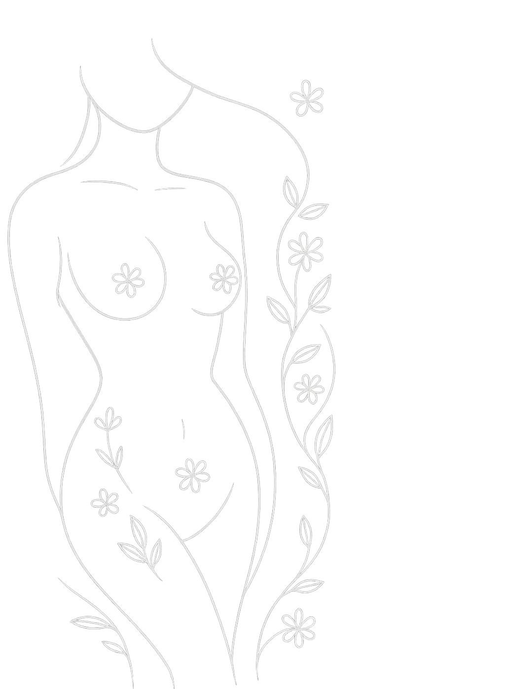 Fond décoratif féminin à gauche (desktop)