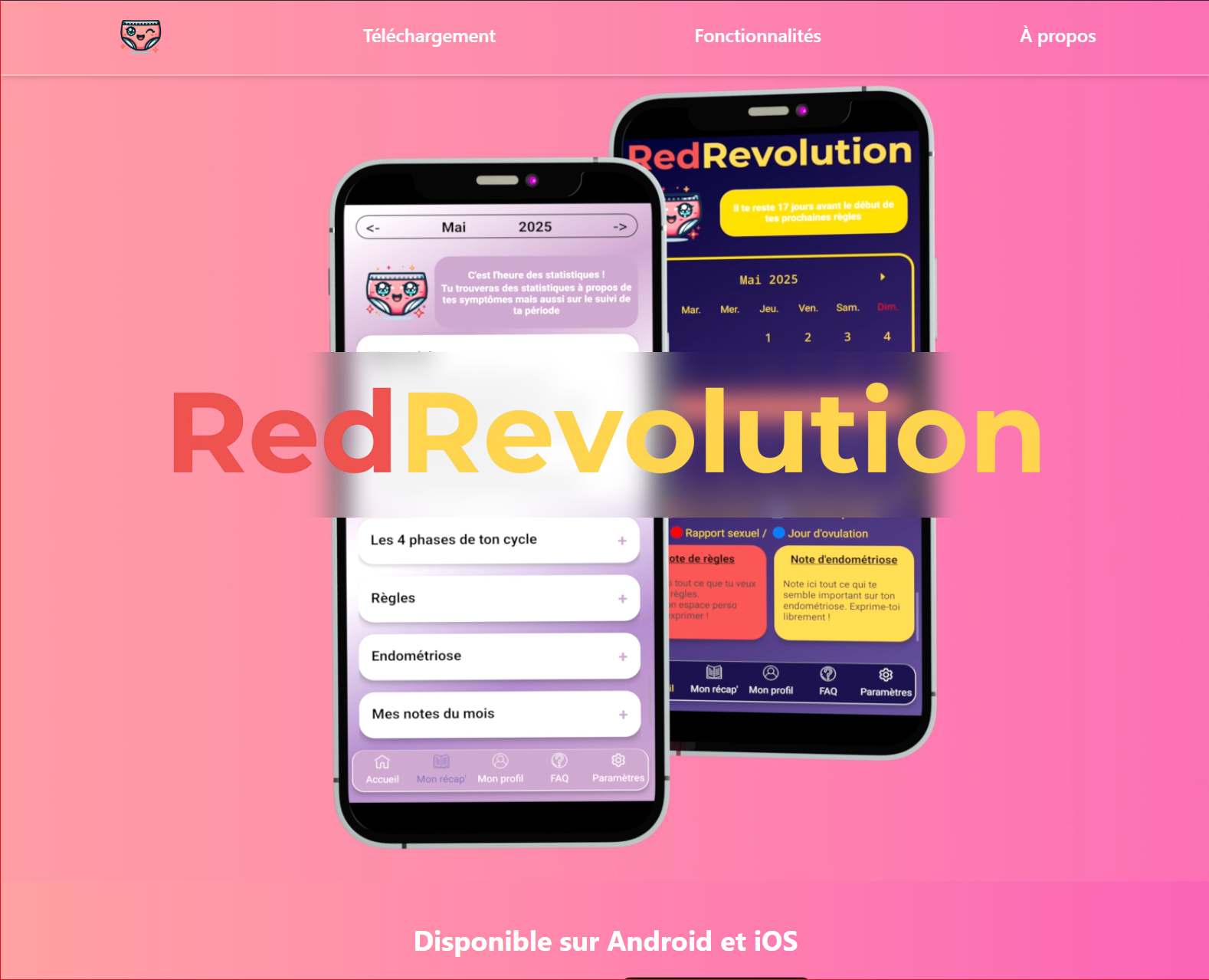 Présentation de l'application RedRevolution